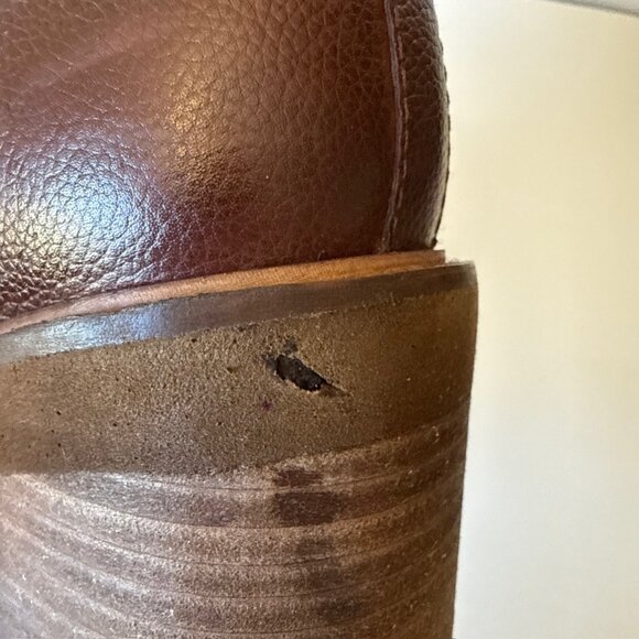 DIBA TRUE Comet Ride Boots Womens Sz 10 Brown Leather Wedge Ankle Chelsea - Picture 14 of 16